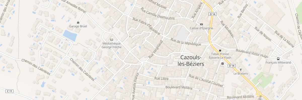 Plan du 21 Rue Barbaroux à Cazouls-lès-Béziers