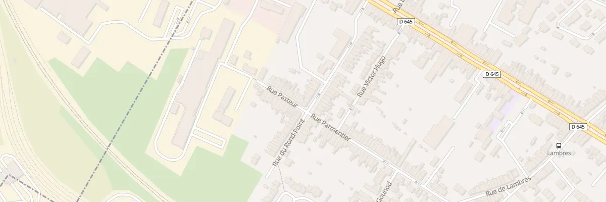 Plan du 12 Rue Pasteur à Sin-le-Noble