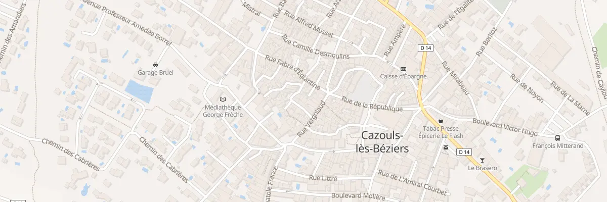 Plan du 5 Rue Barbaroux à Cazouls-lès-Béziers