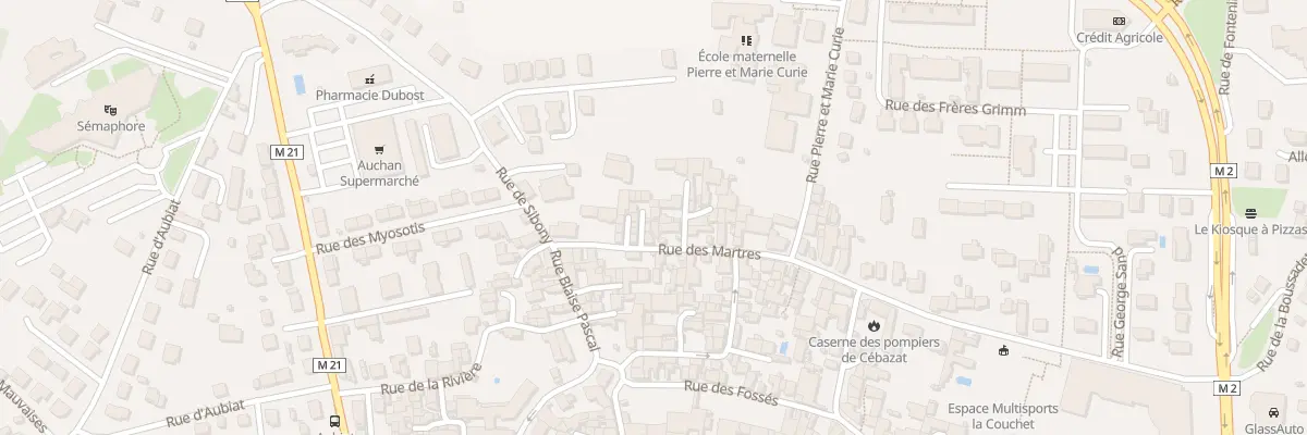 Plan du 42 Rue des Martres à Cébazat