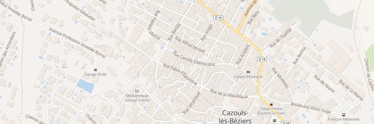 Plan du 18 Rue C Desmoulins à Cazouls-lès-Béziers