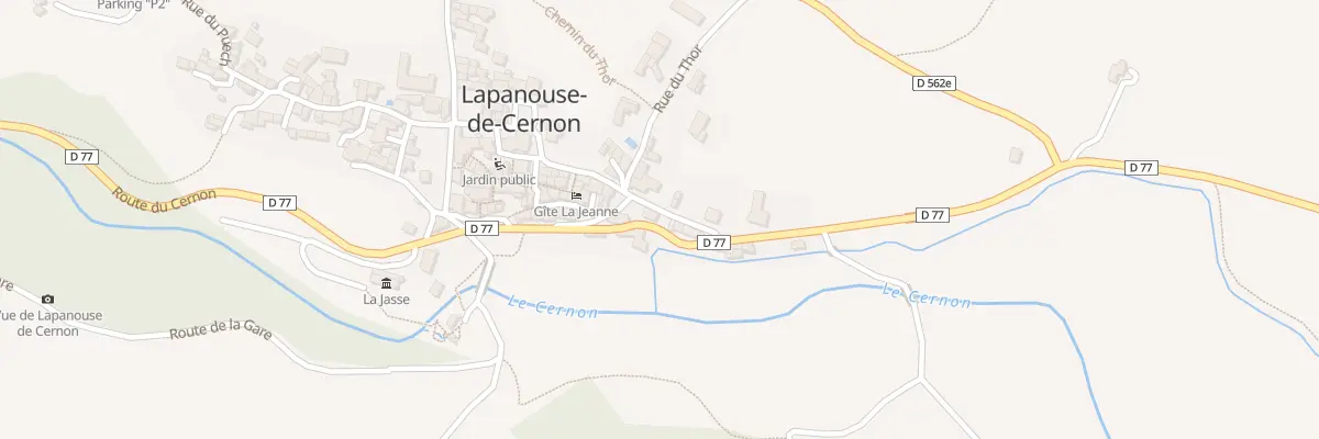 Plan du 5012 Lapanouse de Cernon à Lapanouse-de-Cernon