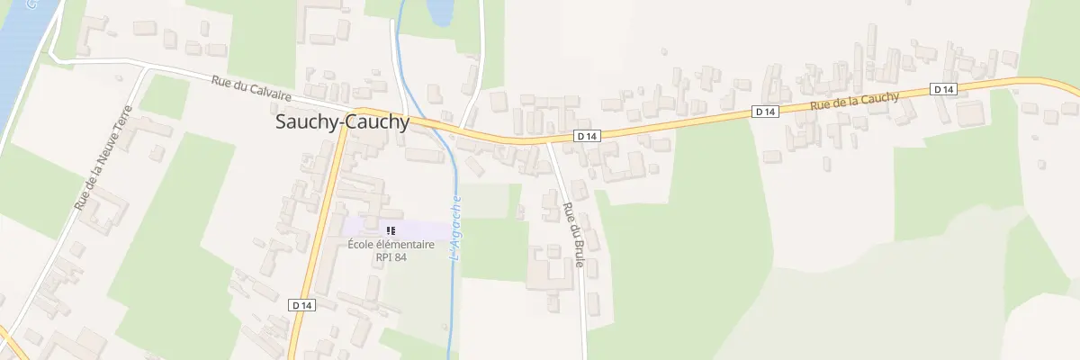 Plan du 10 Rue de la Cauchy à Sauchy-Cauchy