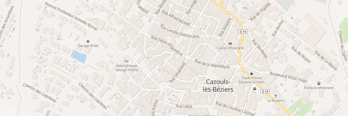 Plan du 3 Rue Barbaroux à Cazouls-lès-Béziers