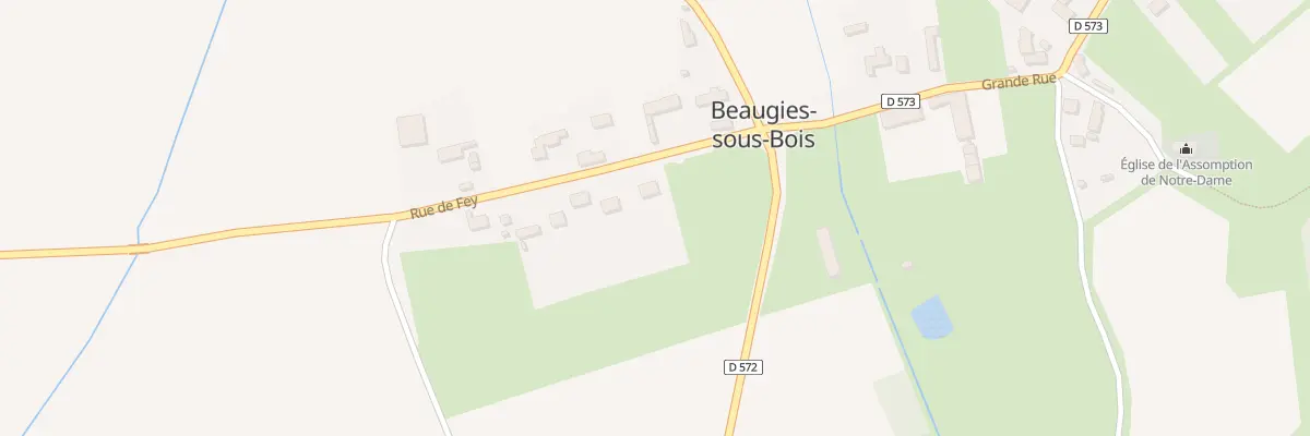 Plan du 75 Rue du Fey à Beaugies-sous-Bois