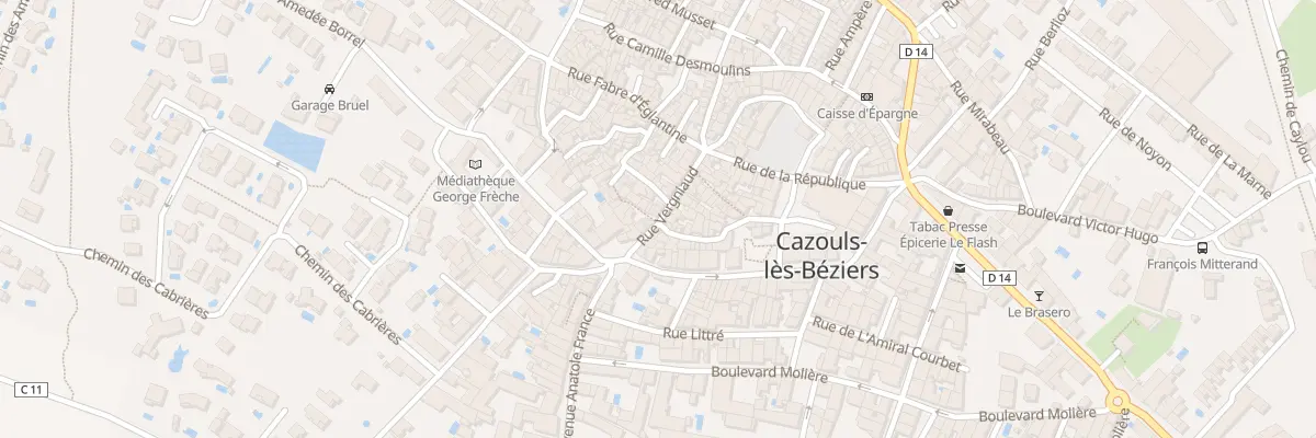 Plan du 25 Rue Barbaroux à Cazouls-lès-Béziers