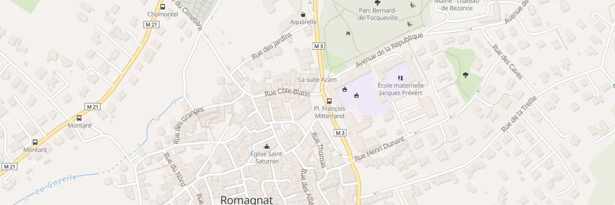 Plan du 22 Av Gergovia à Romagnat