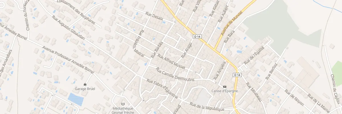 Plan du 7 Rue Alfred de Musset à Cazouls-lès-Béziers