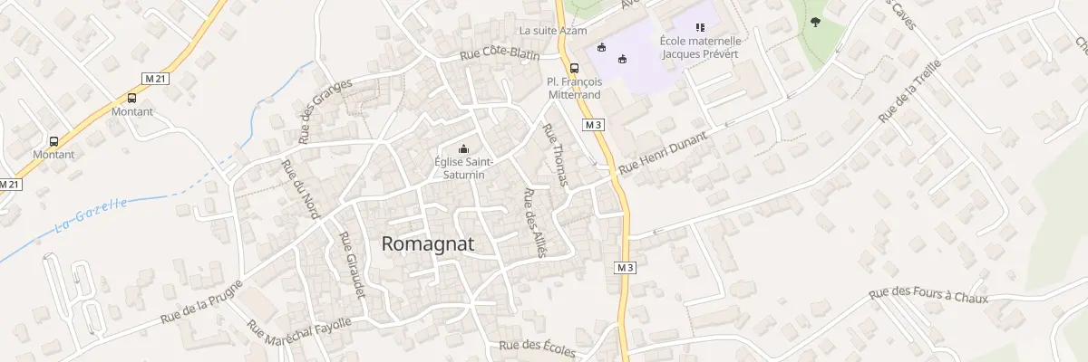 Plan du 1B Rue Pasteur à Romagnat