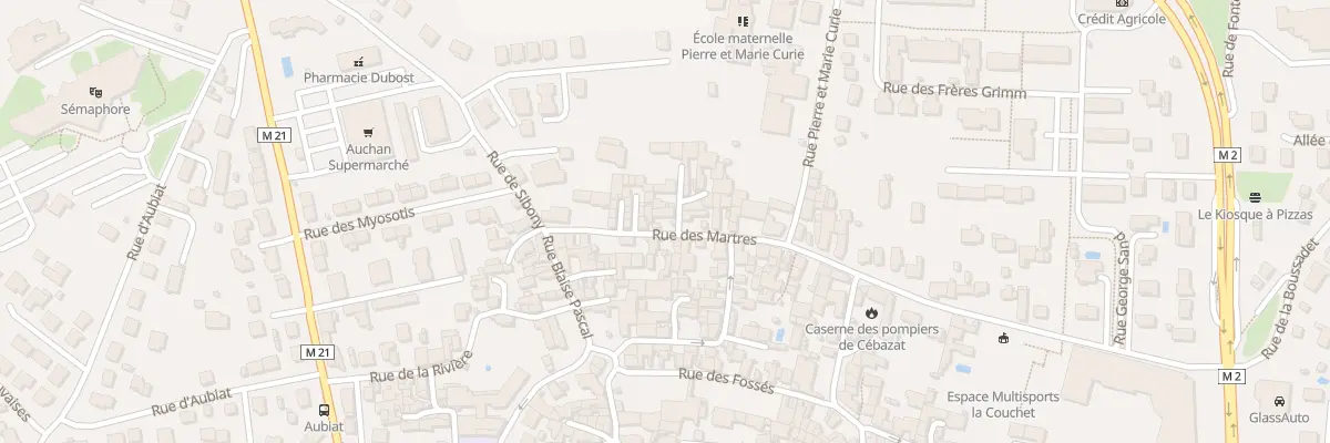 Plan du 36 Rue des Martres à Cébazat