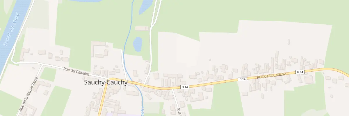 Plan du 15 Rue de la Cauchy à Sauchy-Cauchy