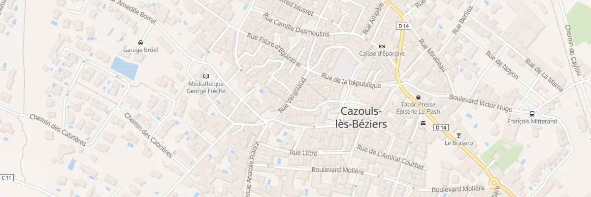 Plan du 19 Rue Vergniaud à Cazouls-lès-Béziers