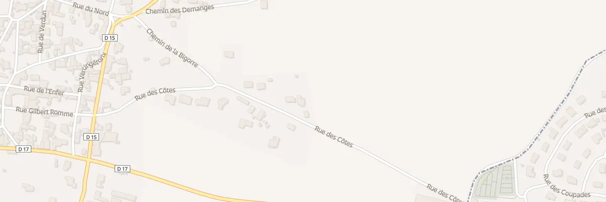Plan du 19 Rue des Côtes à Gimeaux