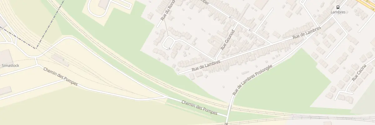 Plan du 442 Rue de Lambres à Sin-le-Noble