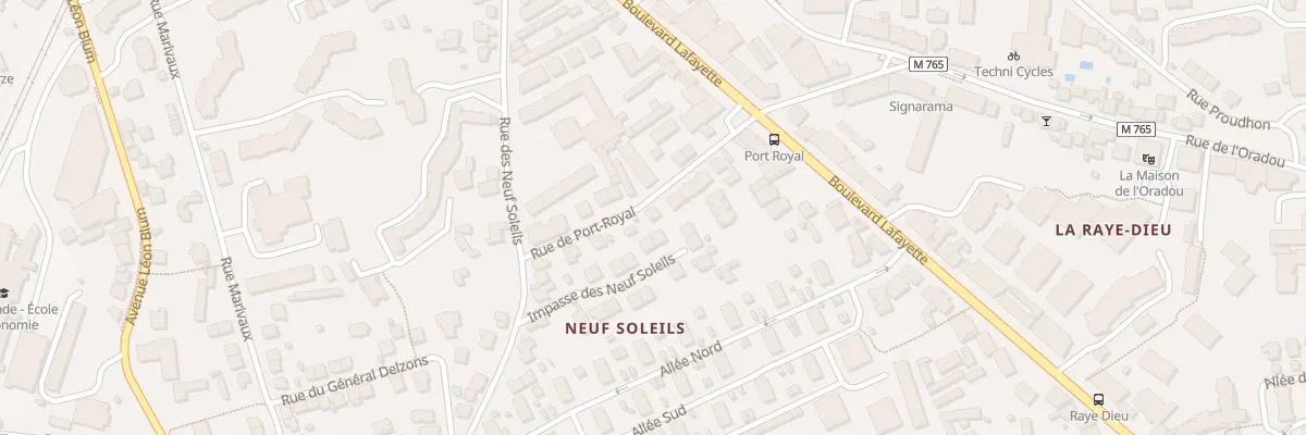 Plan du 11 Rue du Port Royal à Clermont-Ferrand