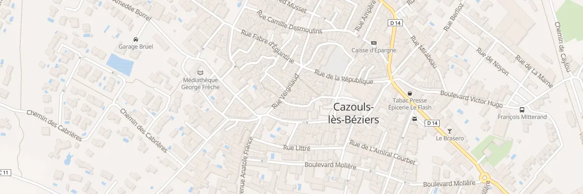 Plan du 23 Rue Vergniaud à Cazouls-lès-Béziers