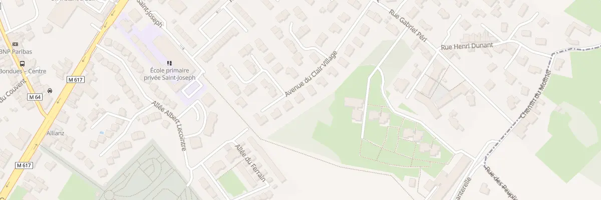 Plan du 29 Av du Clair Village à Bondues