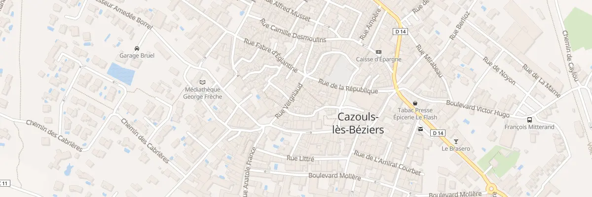 Plan du 17 Rue Vergniaud à Cazouls-lès-Béziers