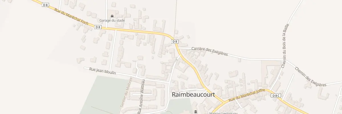 Plan du 176 Rue Marechal Foch à Raimbeaucourt