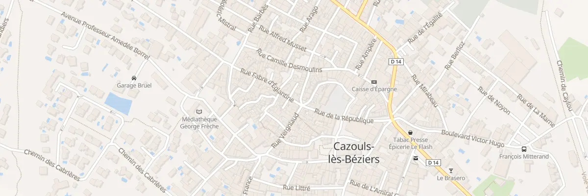 Plan du 2 Rue F d’Eglantine à Cazouls-lès-Béziers