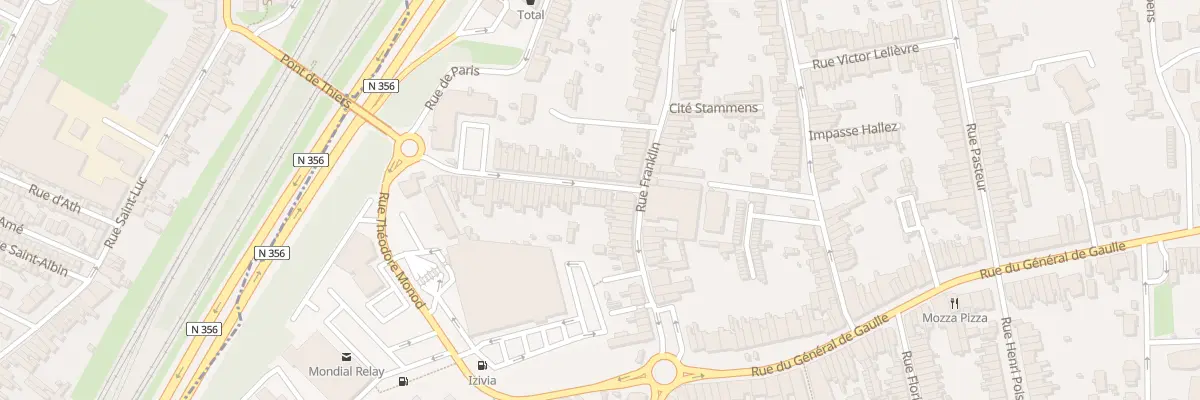 Plan du 3 Rue Thiers à Mons-en-Barœul