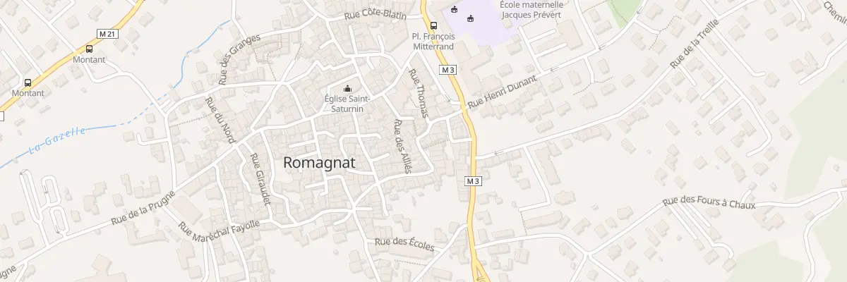 Plan du 11 Rue Vercingétorix à Romagnat