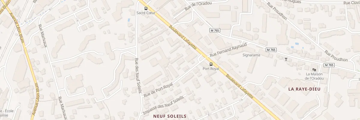 Plan du 94 Bd Lafayette à Clermont-Ferrand