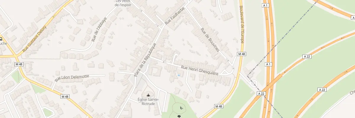 Plan du 9 Rue Henri Ghesquiere à Ronchin