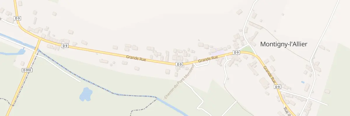 Plan du 50 Gr Grande Rue à Montigny-l’Allier
