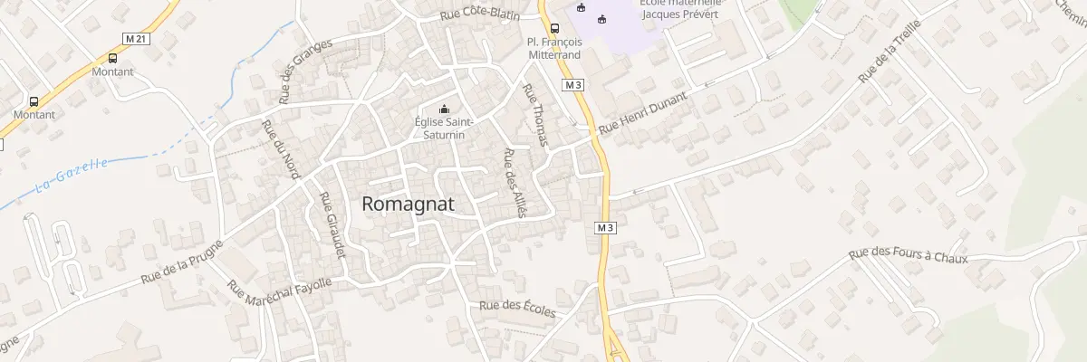 Plan du 12 Rue de la Croze à Romagnat