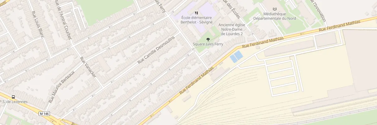 Plan du 110 Rue Ghesquières à Lille