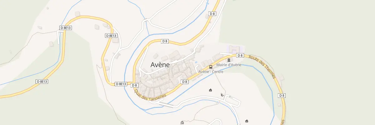 Plan du 8 Rue du Tisserand à Avène