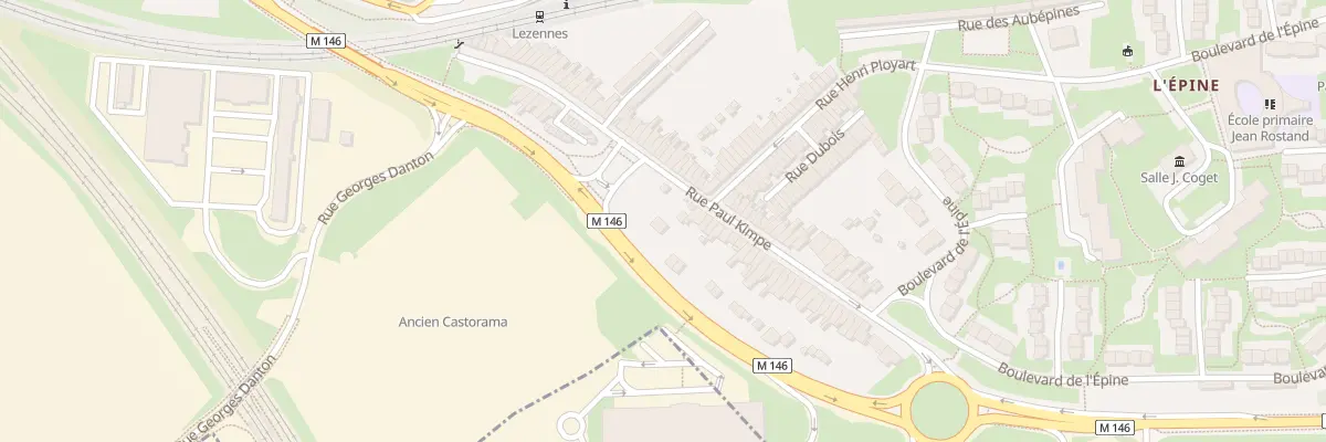Plan du 22 Rue Paul Kimpe à Lille