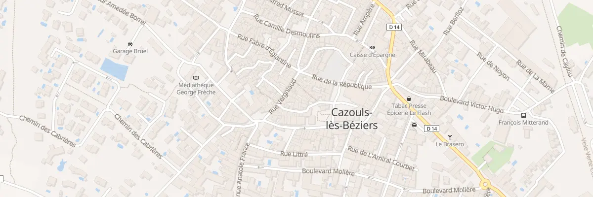 Plan du 7B Rue Vergniaud à Cazouls-lès-Béziers