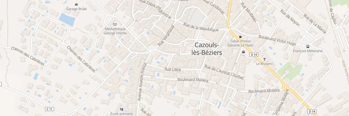 Plan du 1 Rue Châteaubriand à Cazouls-lès-Béziers