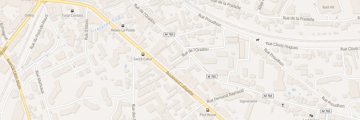 Plan du 97 Bd Lafayette à Clermont-Ferrand