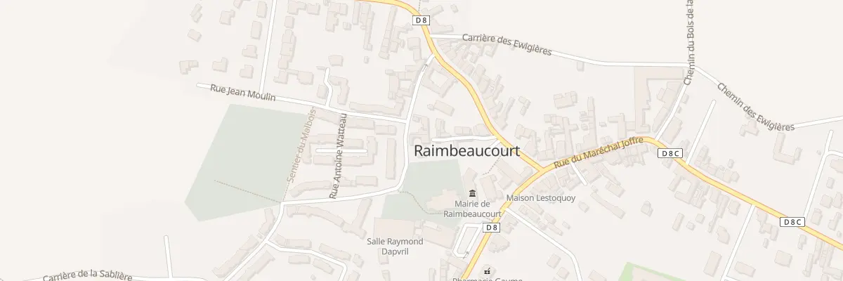 Plan du 52A Rue Marechal Foch à Raimbeaucourt