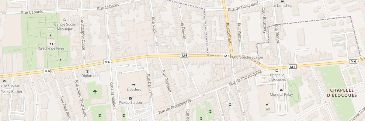 Plan du 128 Rue de Lannoy à Lille
