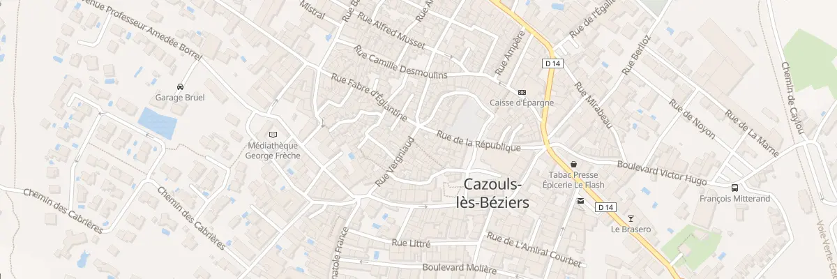 Plan du 3 Rue Vergniaud à Cazouls-lès-Béziers