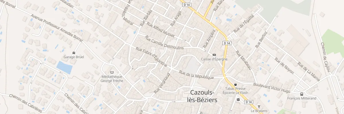 Plan du 12 Rue du Doc Cot à Cazouls-lès-Béziers