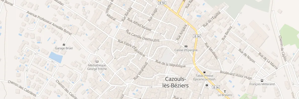 Plan du 14 Rue du Doc Cot à Cazouls-lès-Béziers