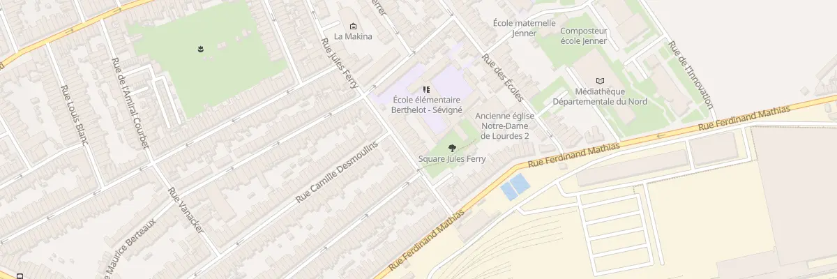 Plan du 81 Rue Jules Ferry Hellemmes à Lille