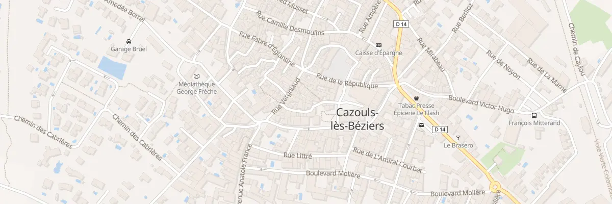 Plan du 7B Rue Vergniaud à Cazouls-lès-Béziers