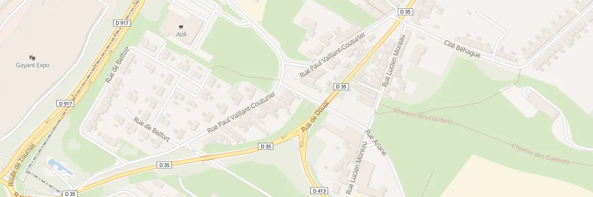 Plan du 53 Rue P Vaillant Couturier à Waziers