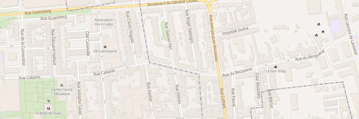 Plan du 45 Rue Gabriel Péri à Mons-en-Barœul