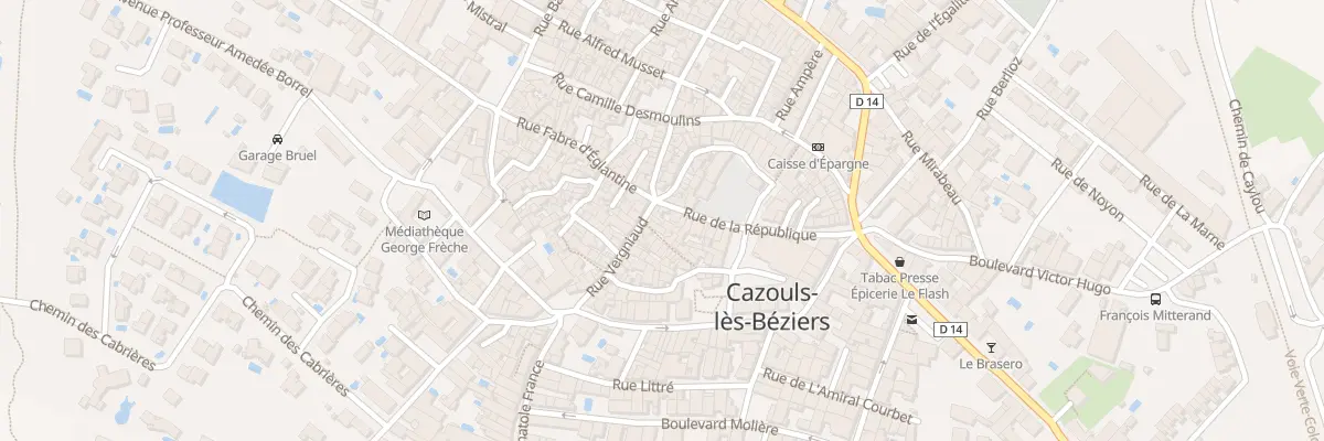 Plan du 1 Rue Vergniaud à Cazouls-lès-Béziers