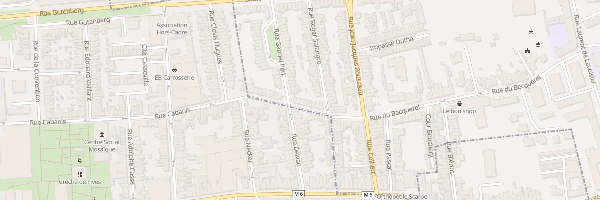 Plan du 144 Rue du Becquerel à Mons-en-Barœul