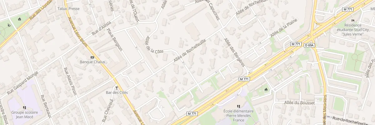 Plan du 32 All de Rochefeuille à Clermont-Ferrand