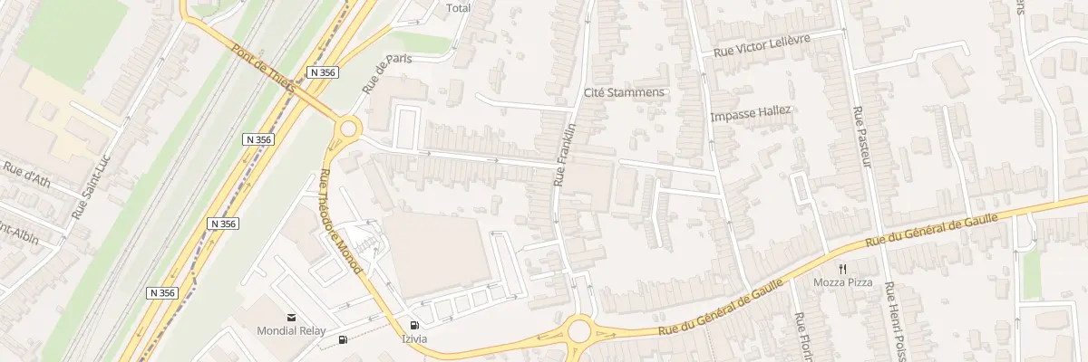 Plan du 45 Rue Franklin à Mons-en-Barœul