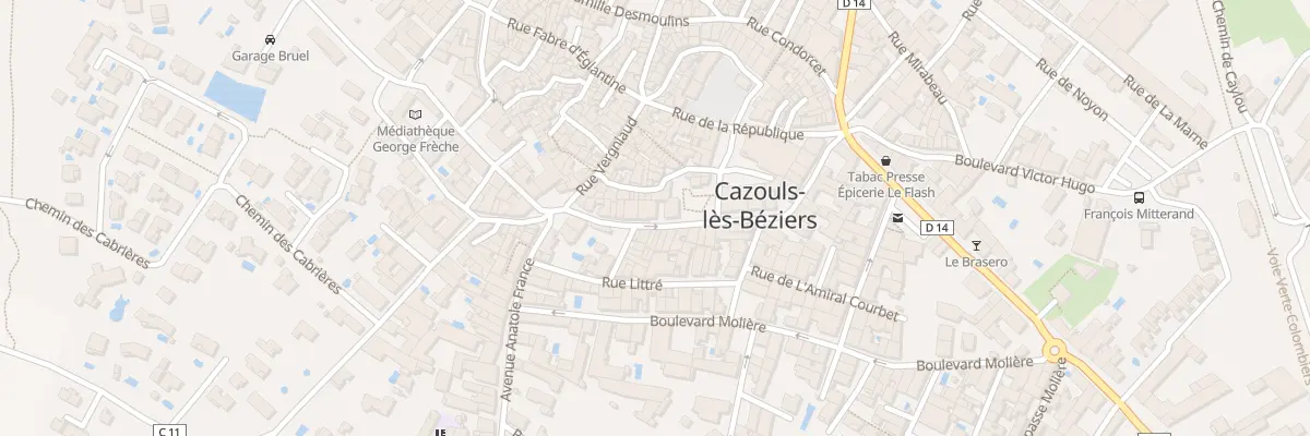 Plan du 12 Bd Pasteur à Cazouls-lès-Béziers